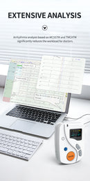 TLC6000 Dynamic 12 Channel 24 hours ECG/EKG Holter Recorder Systems Monitor Software Analyzer