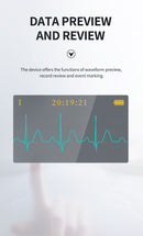 TLC6000 Dynamic 12 Channel 24 hours ECG/EKG Holter Recorder Systems Monitor Software Analyzer
