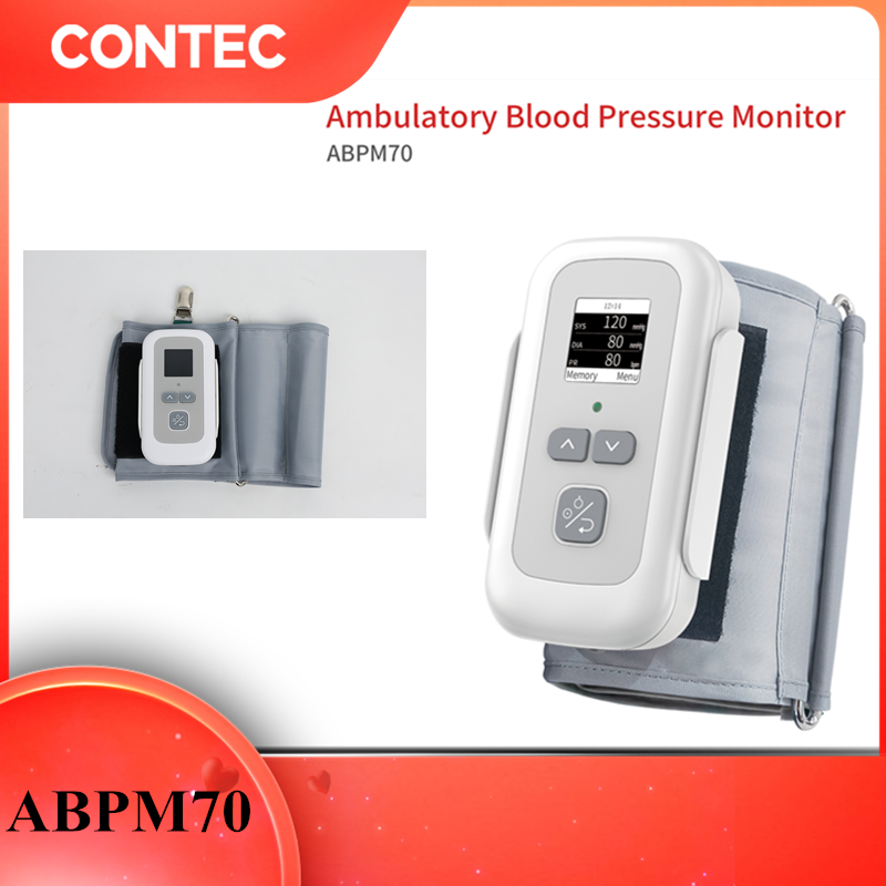 ABPM70 Ambulatory Blood Pressure Monitor NIBP Holter PC Software 24 Hour Record