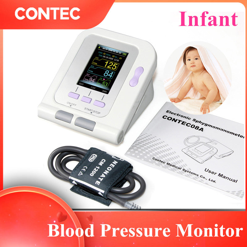 Fully Automatic Upper Arm Blood Pressure Monitor 3 Mode Electronic  Sphygmomanometer SPO2 Sensor with SPO2 Probe