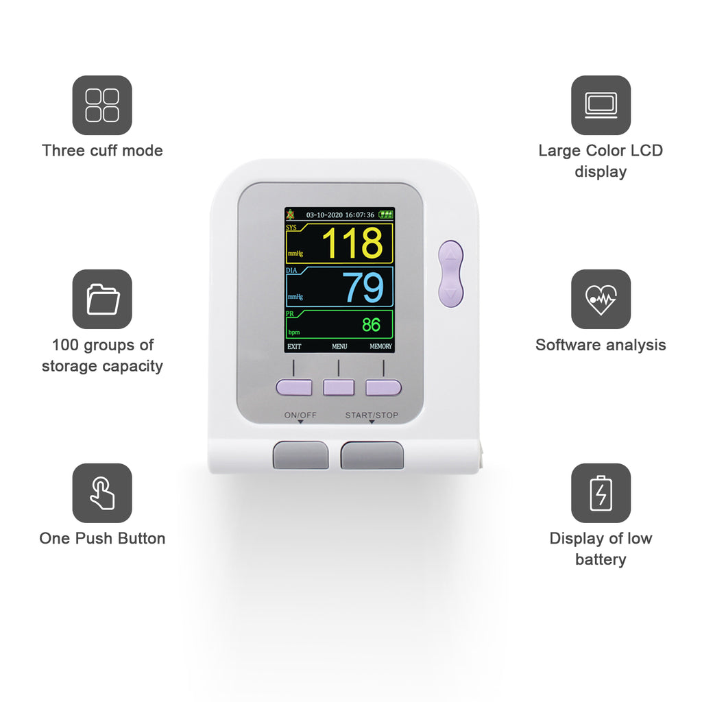 CONTEC08A Pediatric Digital Blood Pressure Monitor Automatic Upper Arm BP  Machine Sphgmomanometer Child NIBP Cuff