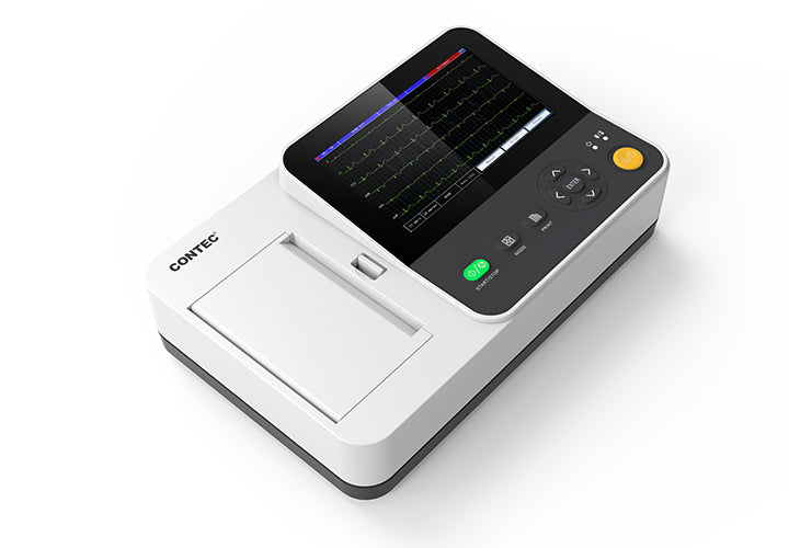CONTEC Handheld Portable ECG Machine, ECG Monitor 12 lead 3/6/12 Channel  electrocardiograph Printer & Software 