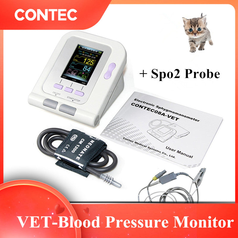 CONTEC08A Digital Veterinary Blood Pressure Monitor NIBP + SP02