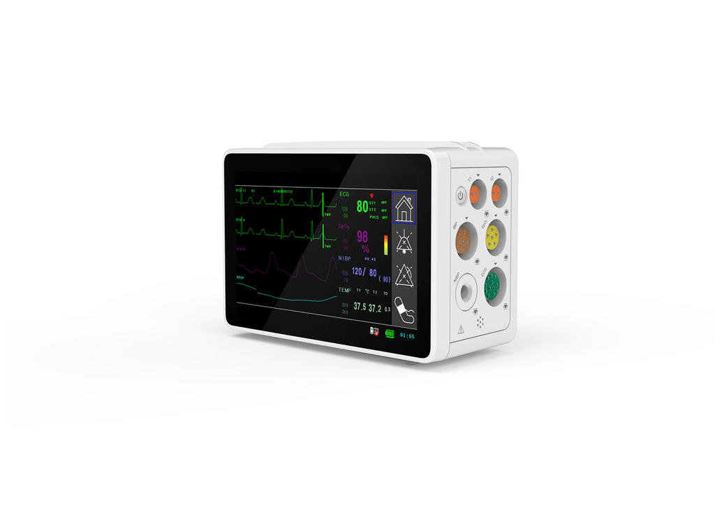2022 Newest CONTEC TS1 Patient Monitor 6 Parameters Touch Screen ECG N ...