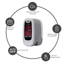 Pulse Oximeter Fingertip, Blood Oxygen Saturation Monitor (SpO2) with Case and Lanyard