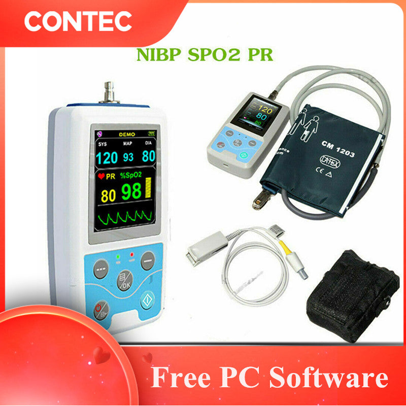 Child/Kids Digital Blood Pressure Monitor Upper Arm NIBP+Software+SPO2  probe CE