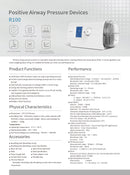 R100 Positive airway pressure device CPAP/ Auto CPAP OSA