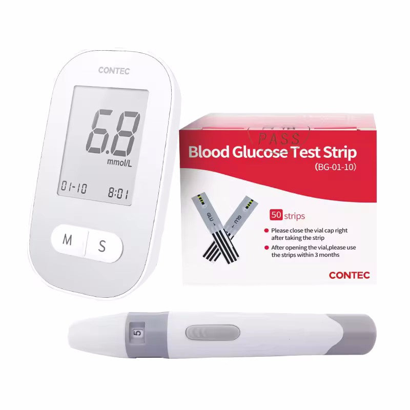CMS10A Blood Glucose Monitor Glucometer Diabetes Test Tester 50 Strips