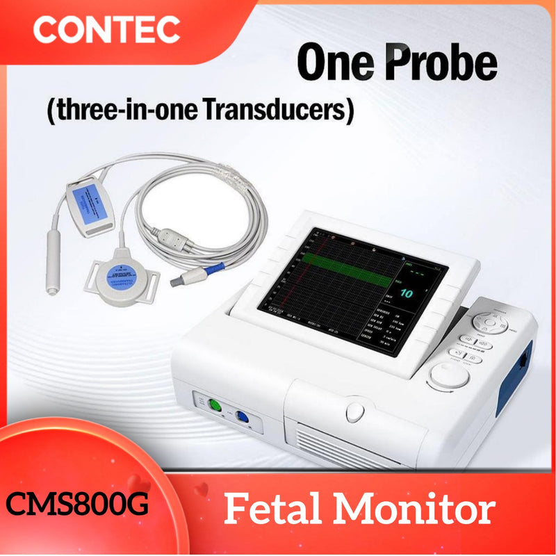 Patient Fetal Monitor 24Hour Monitoring Fetal Heart Rate Prenatal Fetal Movement CMS800G
