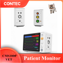 CMS1000VET Veterinary Patient Monitor 5" Color Screen ICU Vital Signs ECG NIBP SPO2 PR RESP TEMP