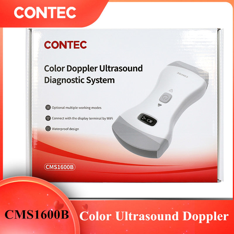 Wifi Wireless Color Ultrasound Doppler convex + linear array Probe IOS Android