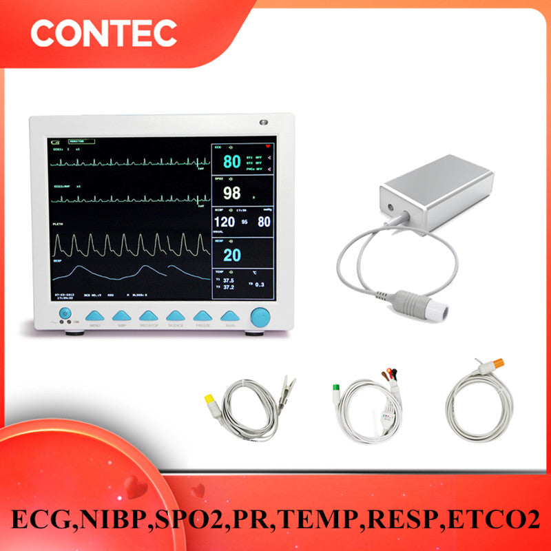 CONTEC  CMS8000 6 parameters ICU CCU LCD Patient Monitor multi-language