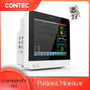 CMS9100PLUS VET 12.1'' color TFT LCD Screen Patient Monitor ECG, RESP, SpO2, PR, NIBP, dual-channel TEMP