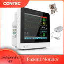 CMS9100PLUS VET 12.1'' color TFT LCD Screen Patient Monitor ECG, RESP, SpO2, PR, NIBP, dual-channel TEMP