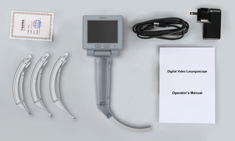 2023 Newest Handheld Video Laryngoscope GS2 high definition 2.8 inch LCD color screen with 3 free blades