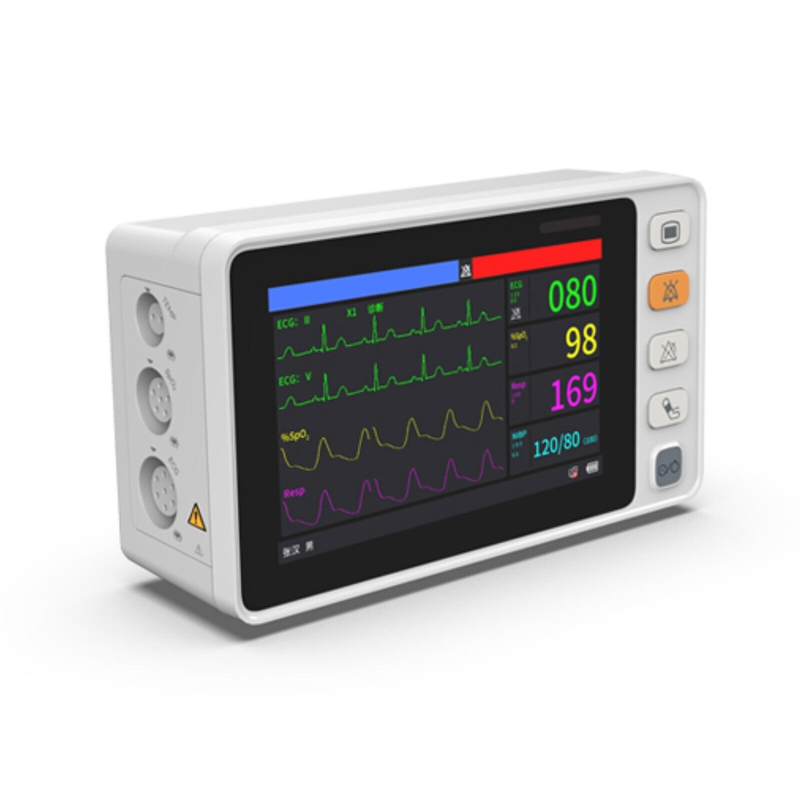 CMS1000 Vital Signs Patient Monitor 6-Parameter 5"Color LCD ICU CCU Optional CO2