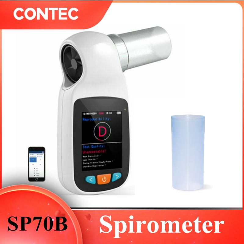 CONTEC SP70B Handheld Digital Spirometer Pulmonary Function Spirometry,New