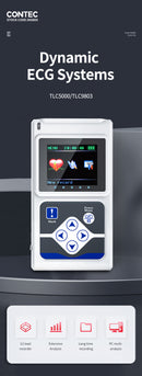 CONTEC TLC5000 ECG Holter 12 Channel 24h EKG Monitor PC Software Analyzer FDA&CE