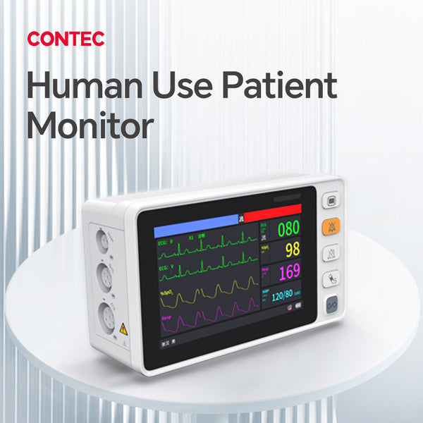 CMS1000 Vital Signs Patient Monitor 6-Parameter 5"Color LCD ICU CCU Optional CO2