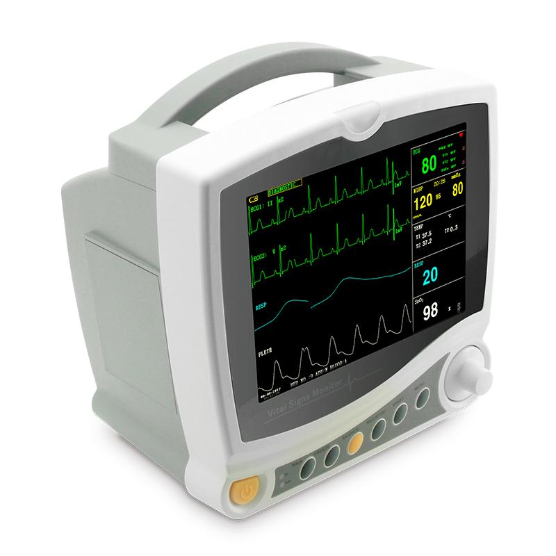CONTEC  8'' color TFT LCD patient monitor ECG, RESP, SpO2, PR, NIBP,TEMP CMS6800 - contechealth