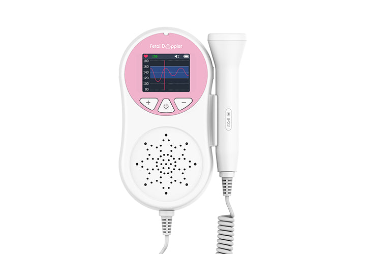New Fetal Doppler CONTEC10A Baby Heart Beat Monitor Color LCD with 3Mhz Probe