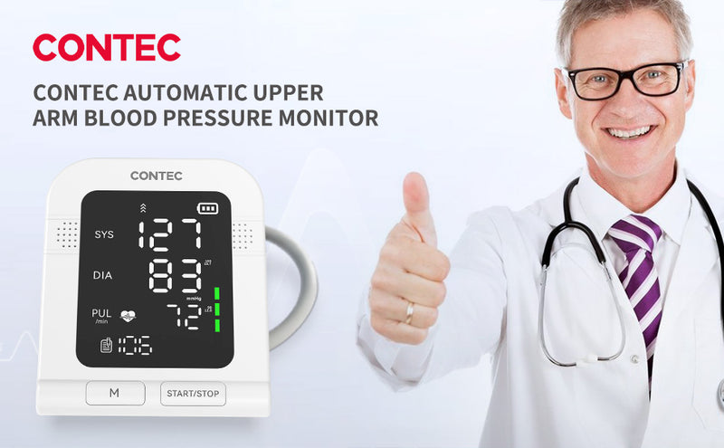 Digital Automatic Blood Pressure Monitor Upper Arm BP Cuff Machine Pulse  Meter