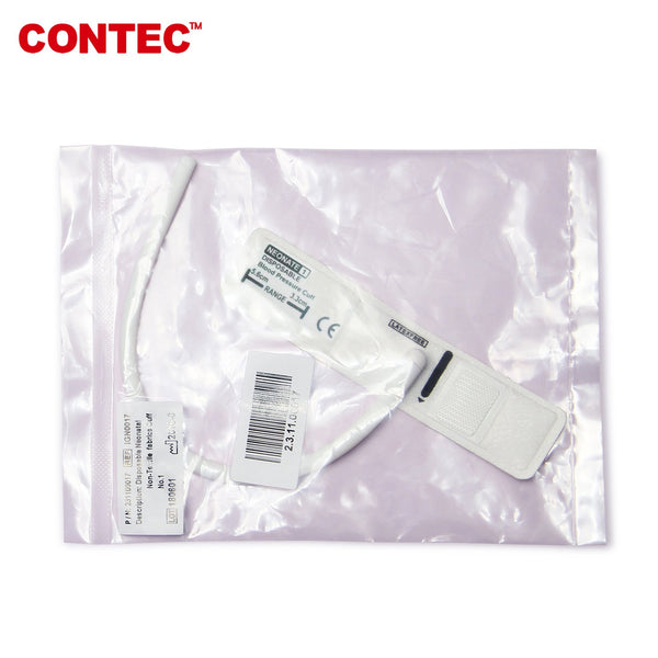 CONTEC Upper Arm Neonate/Pediatric BP Cuff 3.3-5.6cm Disposable (Veterinary Dog/Cat Cuff) - contechealth