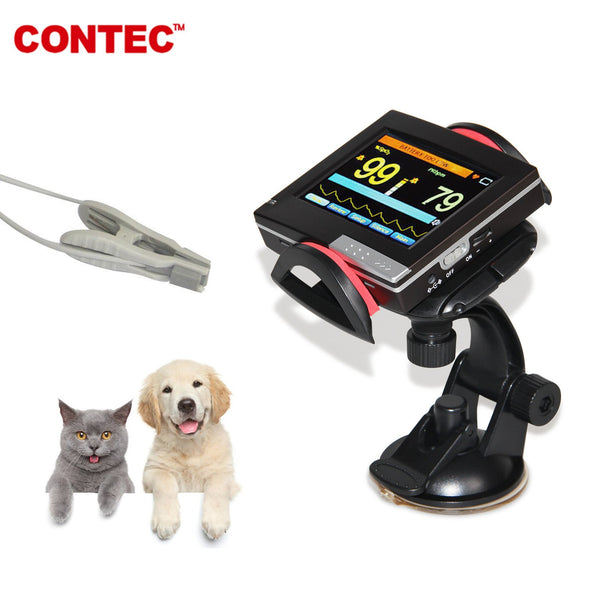 Veterinary Pulse Oximeter,Patient Monitor PM60A+vet Probe,Spo2 Probe,Animal CONTEC - contechealth