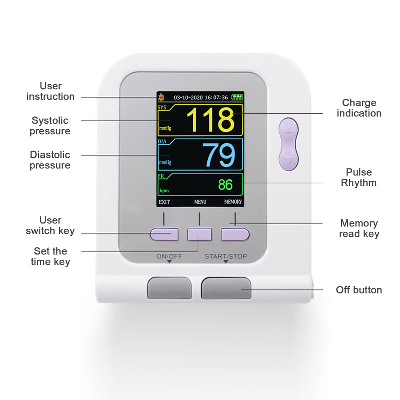 1 pcs Digital Blood Pressure Monitors Fully Automatic Wrist Blood