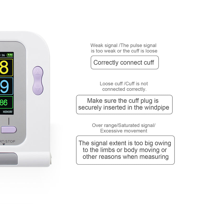 CONTEC08A Digital Electronic Blood Pressure Monitor with Cuff for