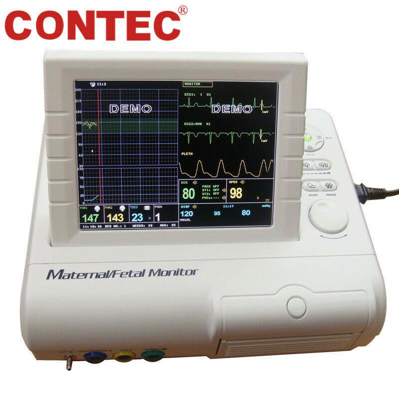 CONTEC CMS800F Maternal Patient Monitor ECG NIBP& Fetal Monitor Baby Heart TOCO - contechealth