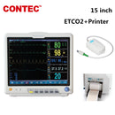 CONTEC CO2 Patient Monitor Vital Signs Monitor 7 Parameters CMS9200 With ETCO2+Printer - contechealth