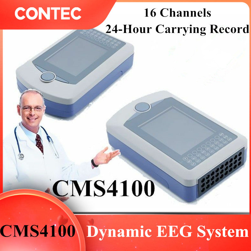 24-hour Pocket Dynamic EEG System,16 channels carrying recording EEG Holter