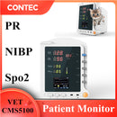 CMS5100 VET Veterinary Vital Signs Monitor CCU ICU Patient Monitor NIBP SPO2 PR