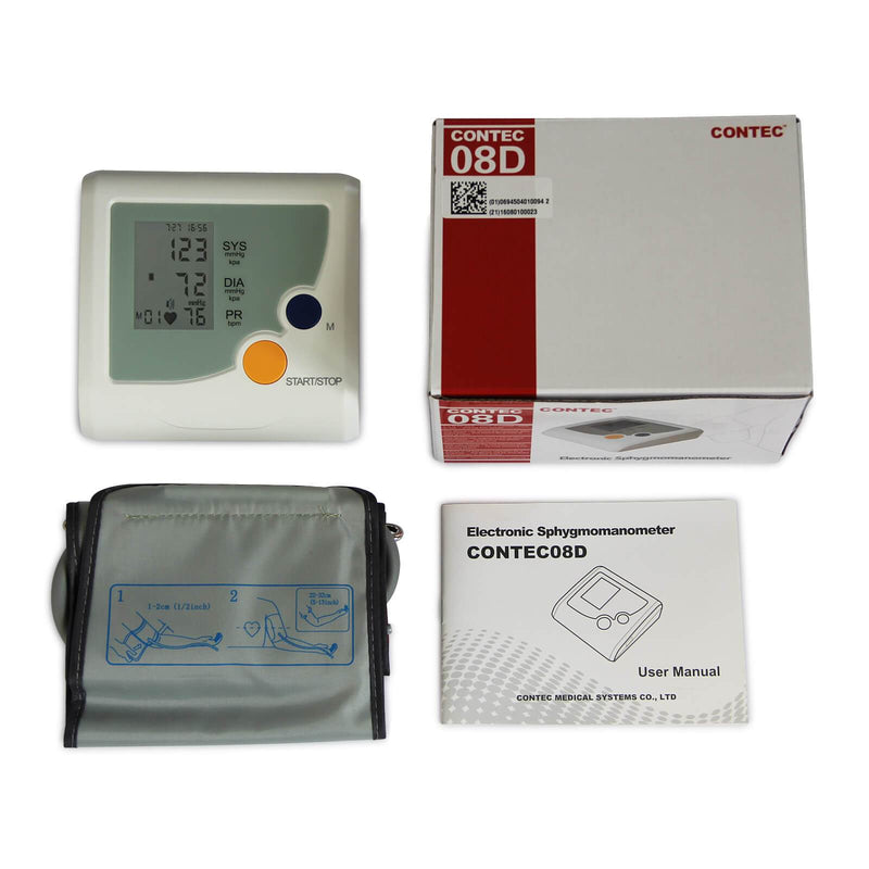 CONTEC08D Digital Blood Pressure Monitor Upper Arm Adult BP Cuff NIBP CONTEC - contechealth