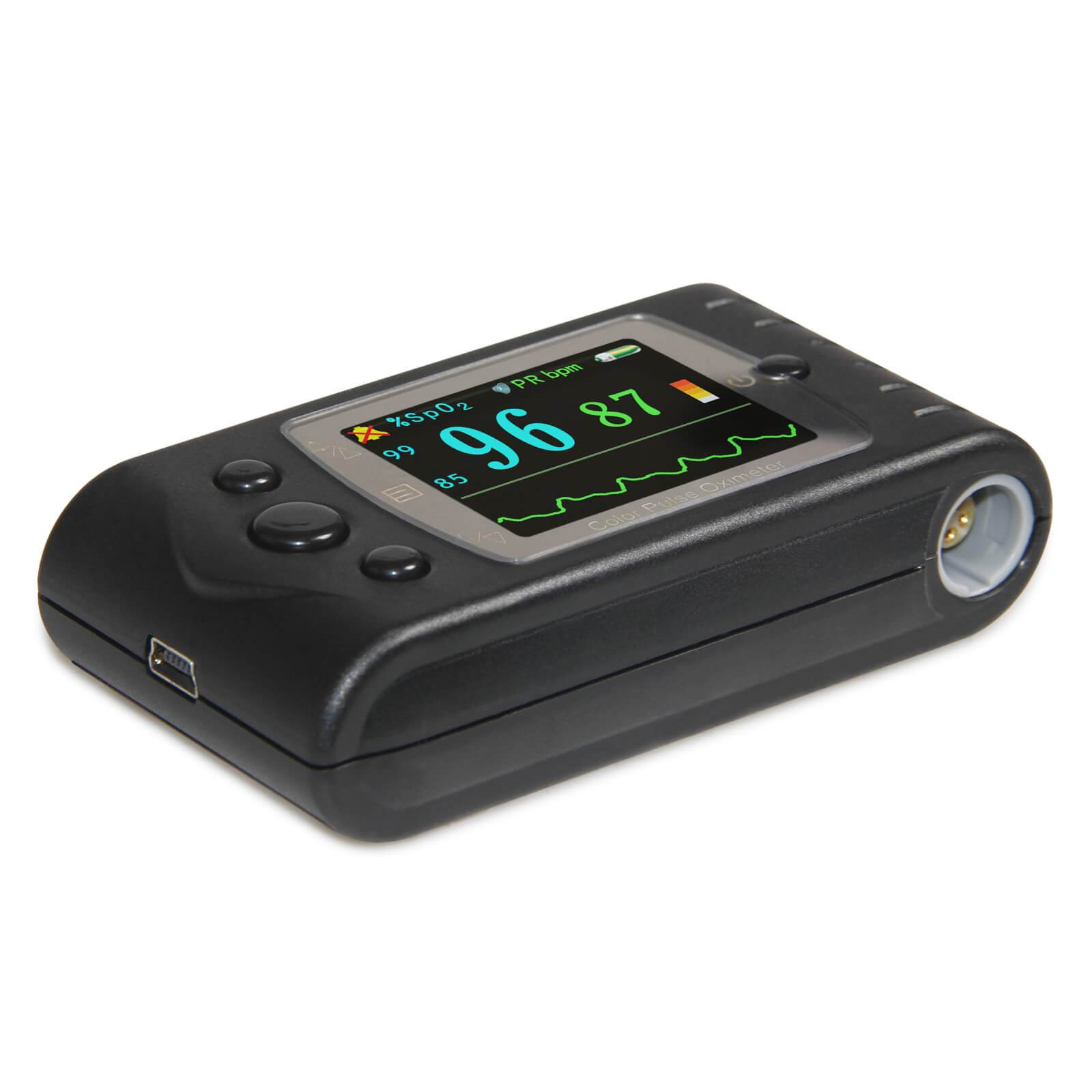 CMS60C Portable Pulse Oximeter OLED Spo2 PR Monitor Alarm/Software