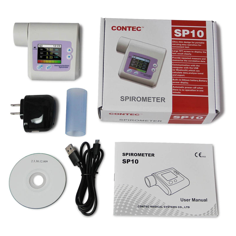 Contec SP-10 Pocket Spirometer : : Gewerbe, Industrie & Wissenschaft Contec SP-10 Pocket Spirometer : : Gewerbe, Industrie & Wissenschaft