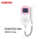 New Fetal Doppler CONTEC10A Baby Heart Beat Monitor Color LCD with 3Mhz Probe