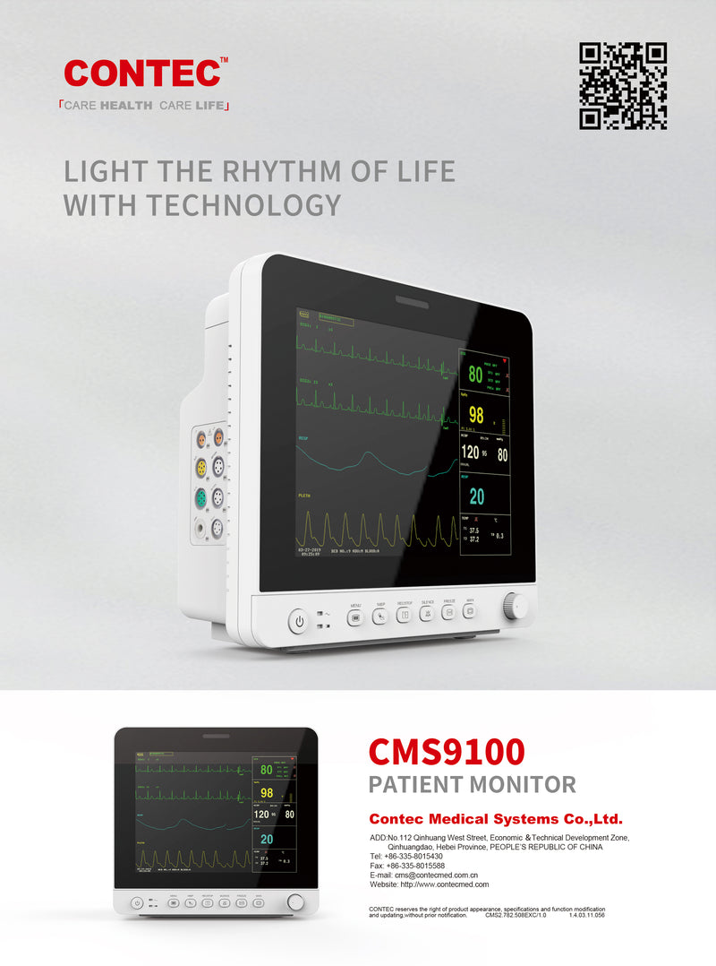 NEW CMS9100 12.1'' Color TFT LCD Screen Patient Monitor ECG, RESP.