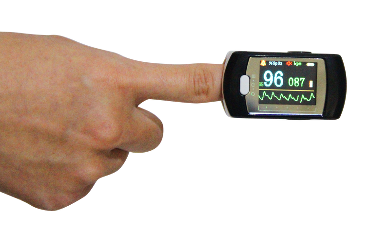 CMS50E Fingertip Pulse Oximeter Spo2 Monitor OLED USB+Software Alarm - contechealth