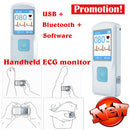CONTEC Handheld Portable (for iPhone & Android, Mac & Windows) EKG Monitoring Devices with Heart Rate & Rhythm Tracking