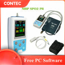 CONTEC PM50 NIBP Patient Monitor BP SPO2 PR dynamic blood pressure alarm PC software