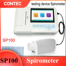 NEW SP100 portable lung function testing device FVC SVC Touch Screen Spirometer