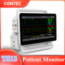 CONTEC TS13 Portable Patient Monitor ICU Display 6 Parameter Touch Screen ECG NIBP SPO2 TEMP RESP PR