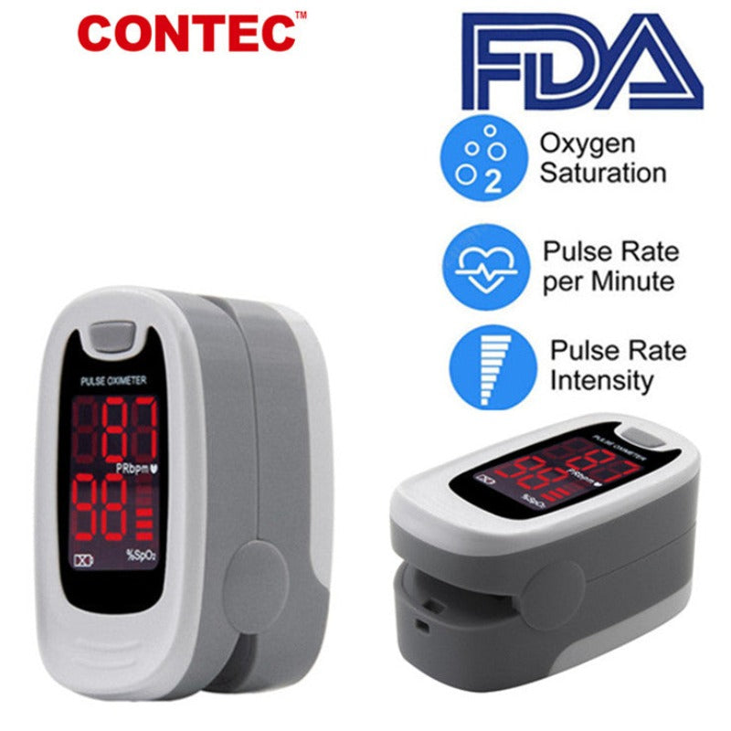 100Pcs Pulse Oximeter CMS50N GRAY SpO2 and Pulse Rate – ContecEurope
