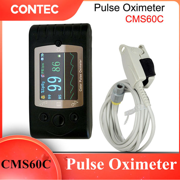 CMS60C Portable Pulse Oximeter OLED Spo2 PR Monitor Alarm/Software
