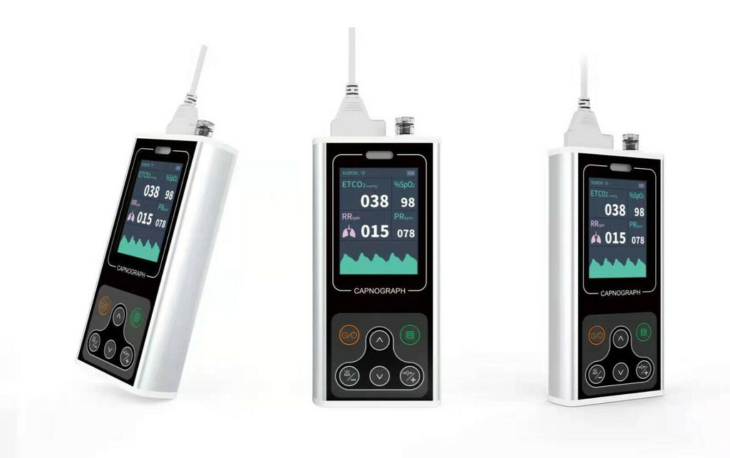 CONTEC CA10S End-tidal CO2 Capnograph Chargeable ETCO2+PR+SPO2+RESP ra ...