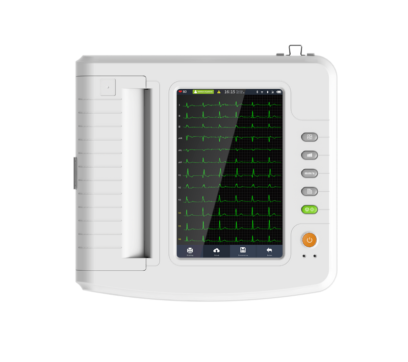 CONTEC NEW ECG Machine ECG1212G Digital Touch 12 Channel EKG Electrocardiograph Printer CE EKG Monitor Software