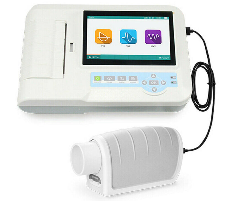 NEW SP100 portable lung function testing device FVC SVC Touch Screen Spirometer